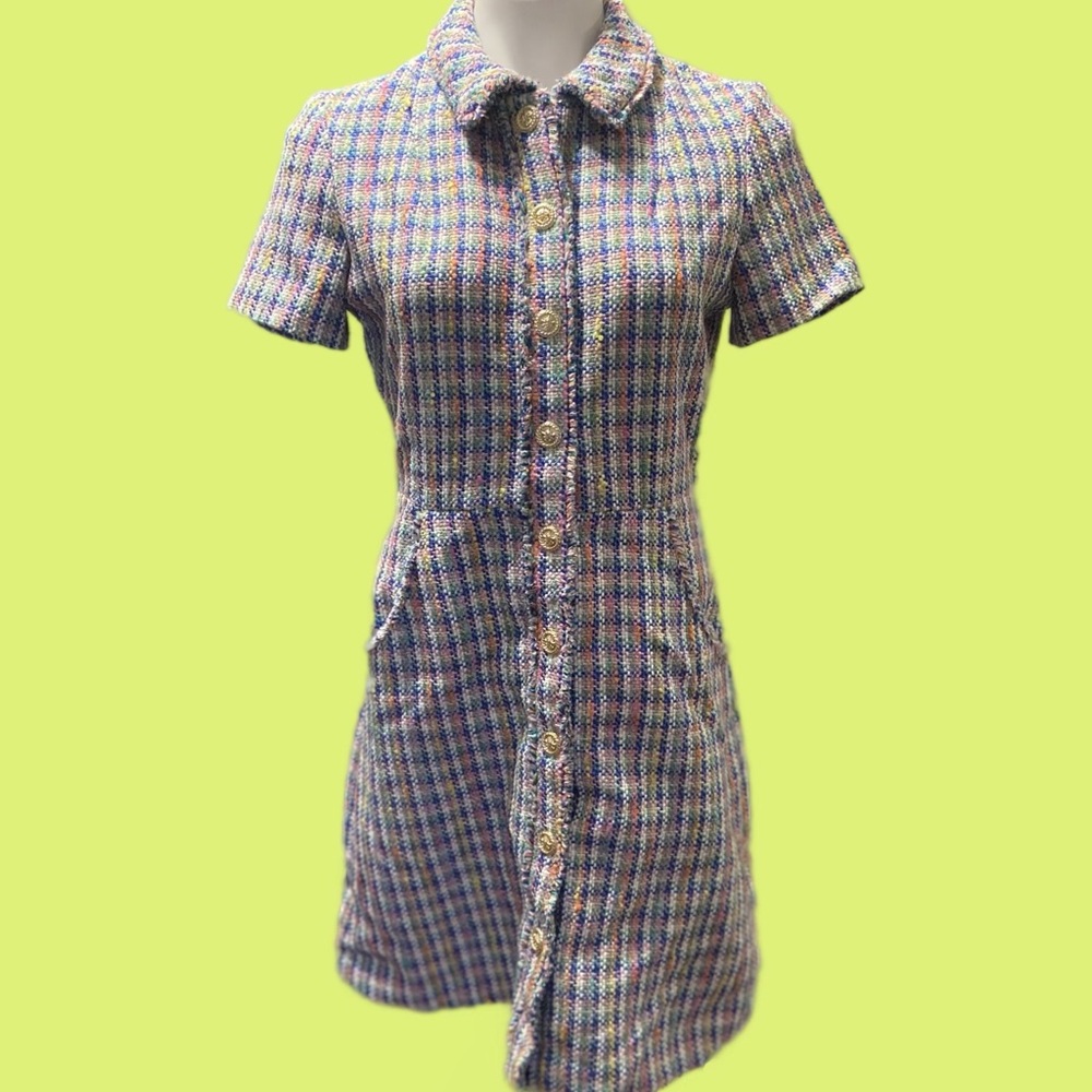 Maje Women's Renizam Multicolor Tweed Dress